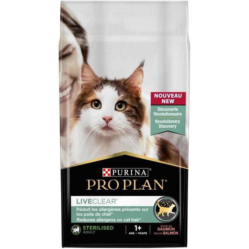 Proplan - Croquettes chat liveclear adult sterilised saumon - purina proplan