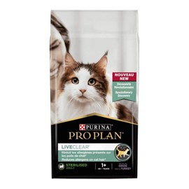 Croquettes chat liveclear adult sterilised dinde - purina proplan