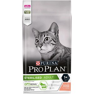 Croquettes chat sterilised adult avec optirenal saumon - purina proplan
