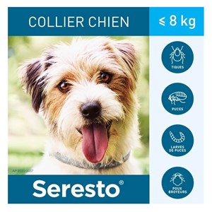 Collier antiparasitaire petit chien - seresto