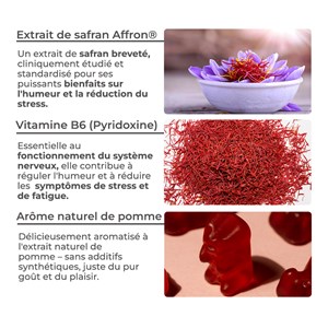 Gummies anti-stress au safran