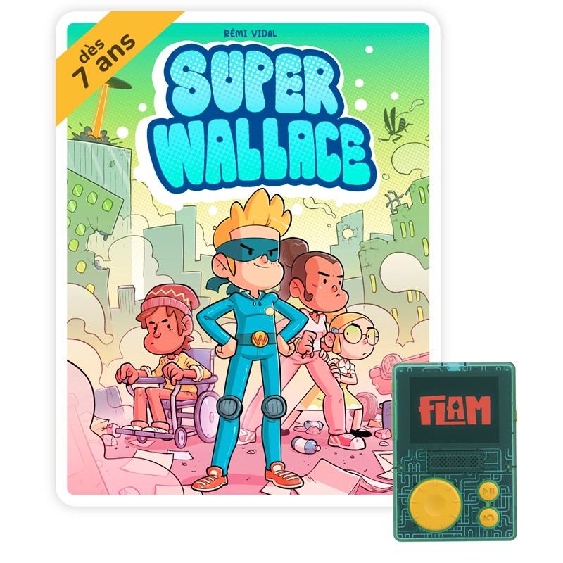 Lunii - coffret super wallace - livre audio interactif dés 7 ans à écouter