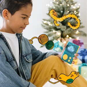 Lunii - coffret l'affaire papi chaussettes - livre audio interactif dés 7 ans