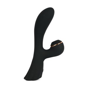 Stimulateur clitoridien et vibromasseur - 15 programmes - noir - sextoy