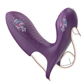 Stimulateur clitoridien et vibromasseur point g - 10 progammes - violet- sextoy