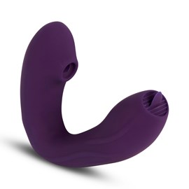 Stimulateur clitoridien et vibromasseur point g - 20 progammes - violet - sextoy