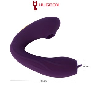 Stimulateur clitoridien et vibromasseur point g - 20 progammes - violet - sextoy