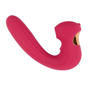 Stimulateur clitoridien et vibromasseur point g - 15 progammes - rose - sextoy