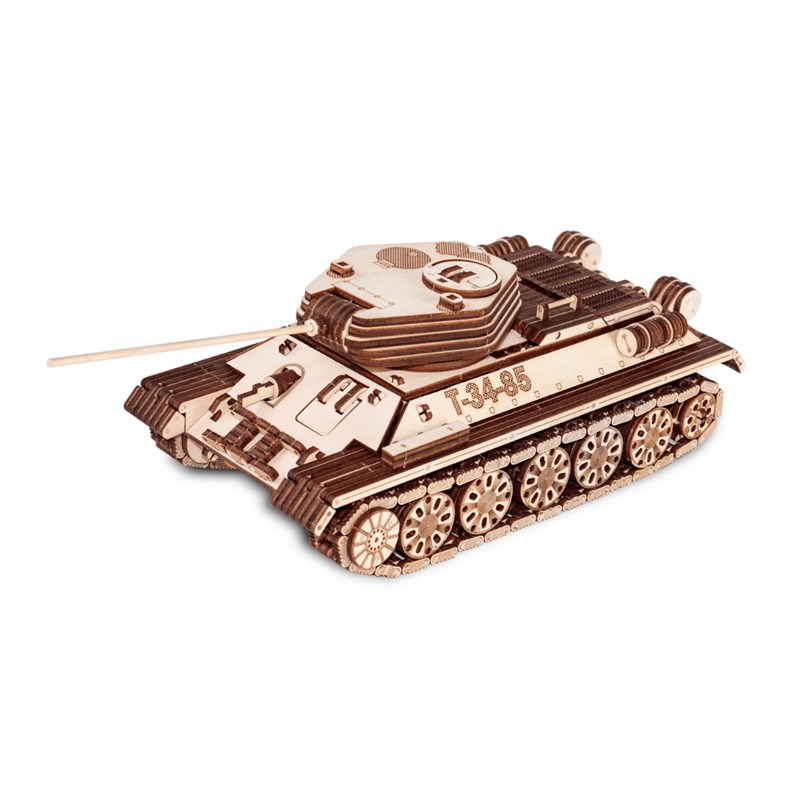 Eco wood art - Maquette de tank russe en bois, t34-85