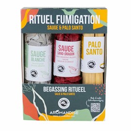 Coffret mon rituel fumigation - sauge et palo alto