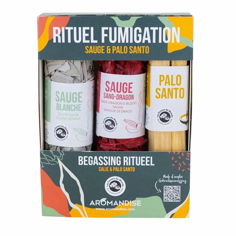Coffret mon rituel fumigation - sauge et palo alto