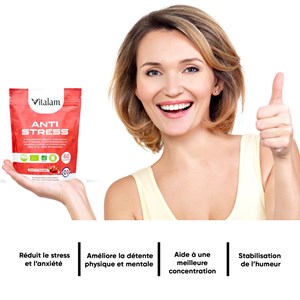 Gummies anti-stress au safran en sachet de 45