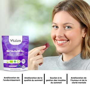 Gummies sommeil, répare l'insomnie en sachet de 45
