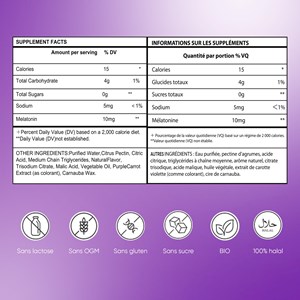 Gummies sommeil, répare l'insomnie en sachet de 45