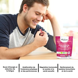 Gummies ginseng rouge avec de la maca bio de corée en sachet de 45