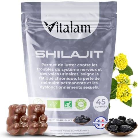 Bonbons Gummies Au Shilajit Himalayen - 30 Pièces énergie Et Vitalité