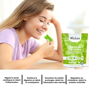 Gummies graine de chia – minceur & perte de poids en sachet de 45