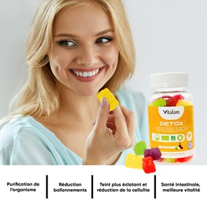 Gummies detox curcuma, detox foie, elimination toxines
