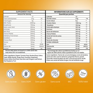Gummies detox curcuma, detox foie, elimination toxines