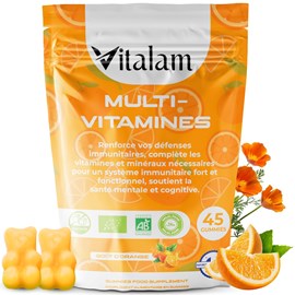Gummies multivitamines pour adulte & enfant en sachet de 45