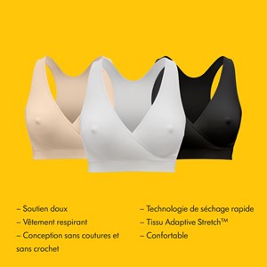 Lot de 2 brassières allaitement blanc - m