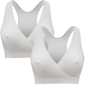 Lot de 2 brassières allaitement blanc - l