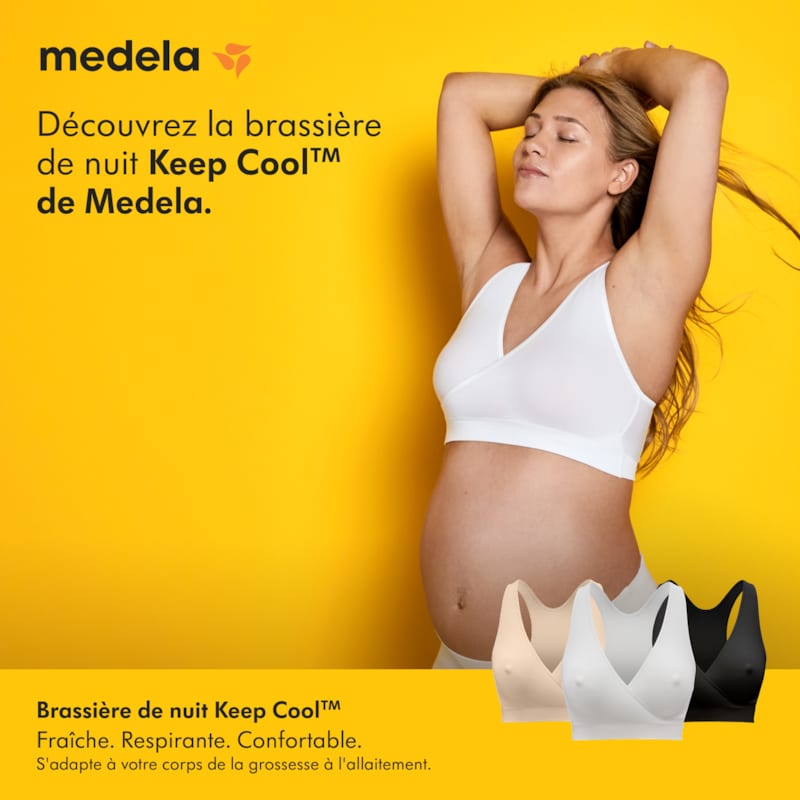 Lot de 2 brassières allaitement blanc - l (Medela) - Image 1