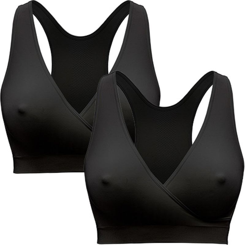 Medela - Lot de 2 brassières allaitement noir - l
