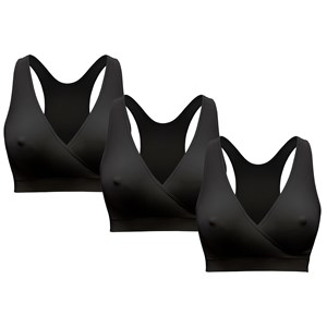 Lot de 3 brassières allaitement noir - m
