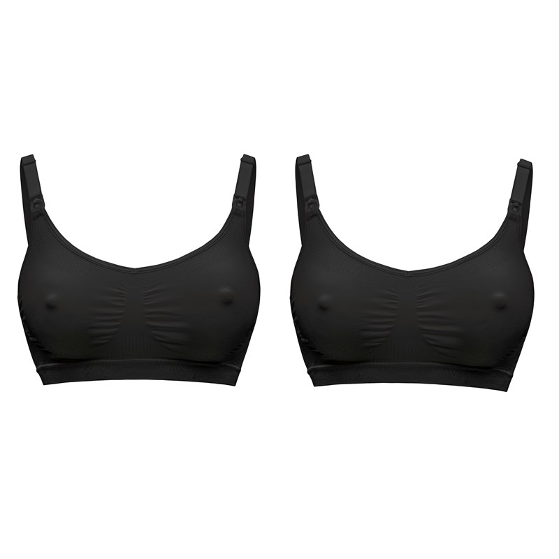 Medela - Lot de 2 soutiens-gorge allaitement noir - m