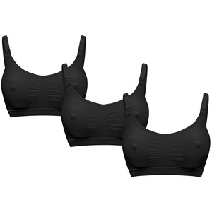 Lot de 3 soutiens-gorge allaitement noir - l