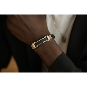 Gourmette leo-paul en acier 316l