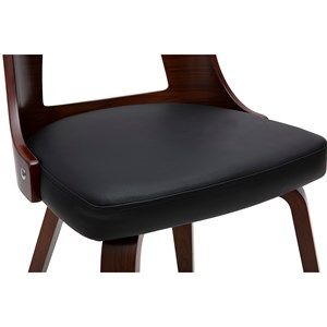 Chaise  noir et bois foncé garbo