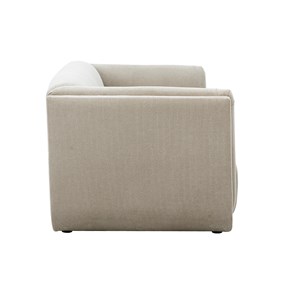Canapé 3 places en tissu chenille beige hosbo