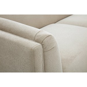 Canapé 3 places en tissu chenille beige hosbo