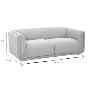 Canapé 3 places en tissu chenille beige hosbo