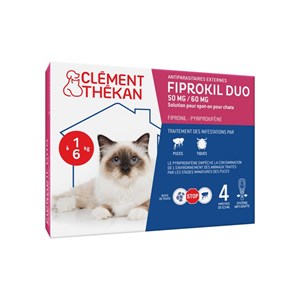 Fiprokil duo chat 4 kg - clement thekan