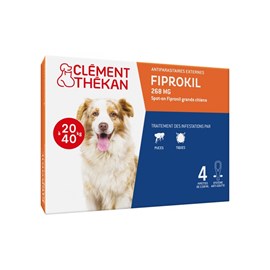 Fiprokil duo chien 20-40 kg - clement thekan