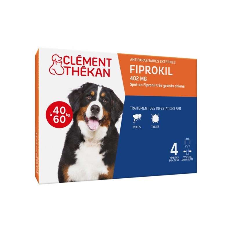 Fiprokil duo chien 40-60 kg - clement thekan