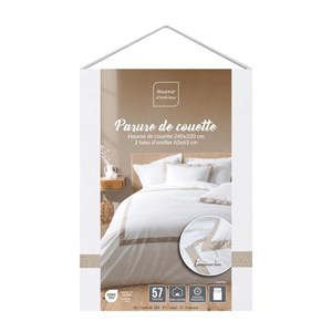 Housse de couette 240x220 + 2 taies