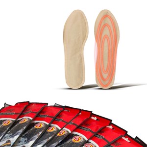 Lot de 10 paires de semelles chauffantes jetables fishtec taille 36-39 chaleur