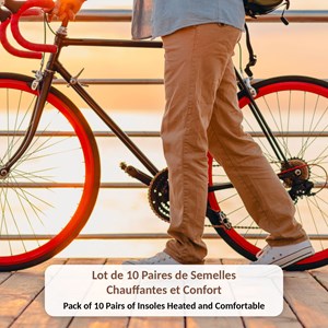 Chauffe-pieds jetables lot de 10 paires taille 36-39 chaleur 8 heures