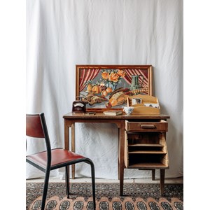 Edouard, le bureau en bois foncé n°457