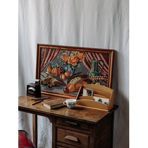 Edouard, le bureau en bois foncé n°457