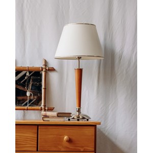 Grande lampe à poser en bois n°52