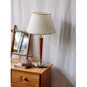 Grande lampe à poser en bois n°52