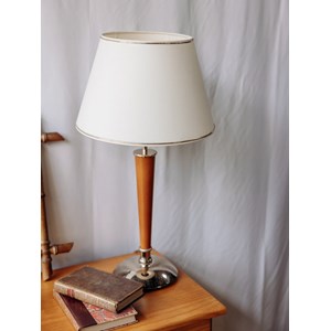 Grande lampe à poser en bois n°52