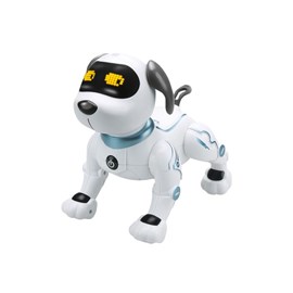 Chien télécommandé mxrd-100 avec sept commandes vocales en anglais - blanc