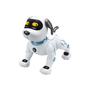 Chien télécommandé mxrd-100 avec sept commandes vocales en anglais - blanc