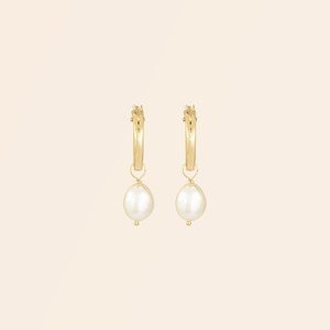 Boucles d'oreilles en gold-filled et perles de culture